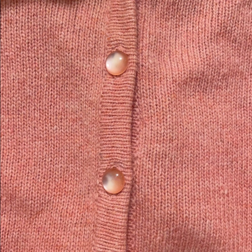 NWOT vintage style cardigan w/ removable faux fur - Picture 8 of 13